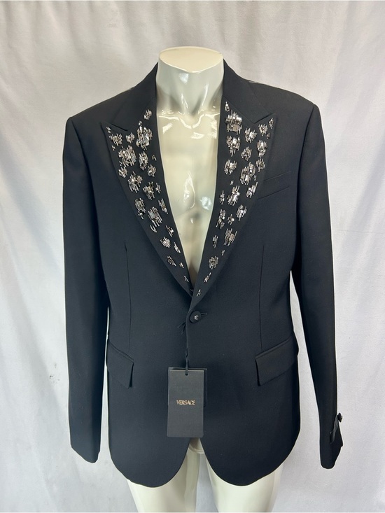 Versace Other - Versace Embellished Light Wool Blazer